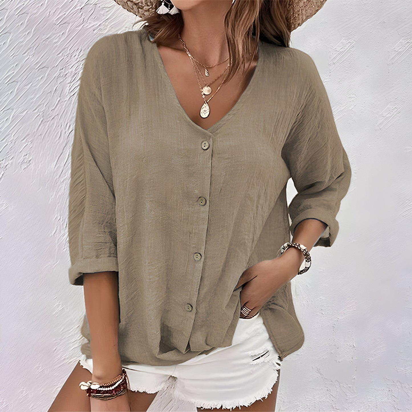 Ève™ | T-shirt d'été à col en V