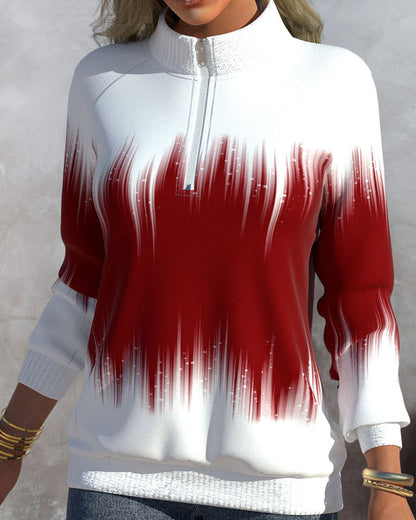 Mia™ | Pull à col montant et imprimé dégradé