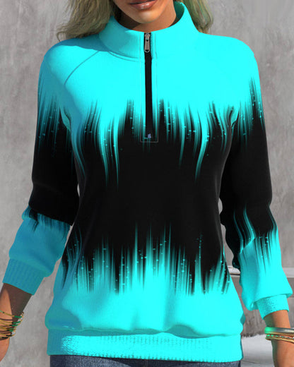 Mia™ | Pull à col montant et imprimé dégradé