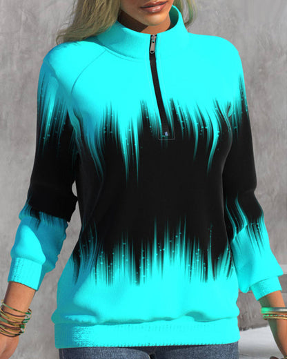Mia™ | Pull à col montant et imprimé dégradé