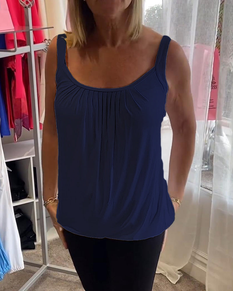 Estelle™ | Top en coton plissé
