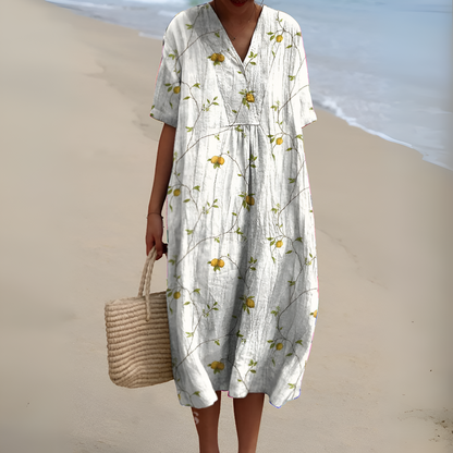 Nicole™ | Robe d'Été avec Fleurs