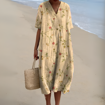 Nicole™ | Robe d'Été avec Fleurs