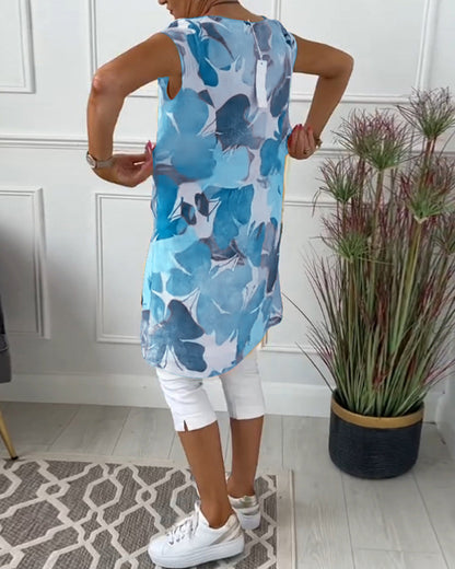 Manon™ | Robe décontractée avec Imprimé Floral Coloré