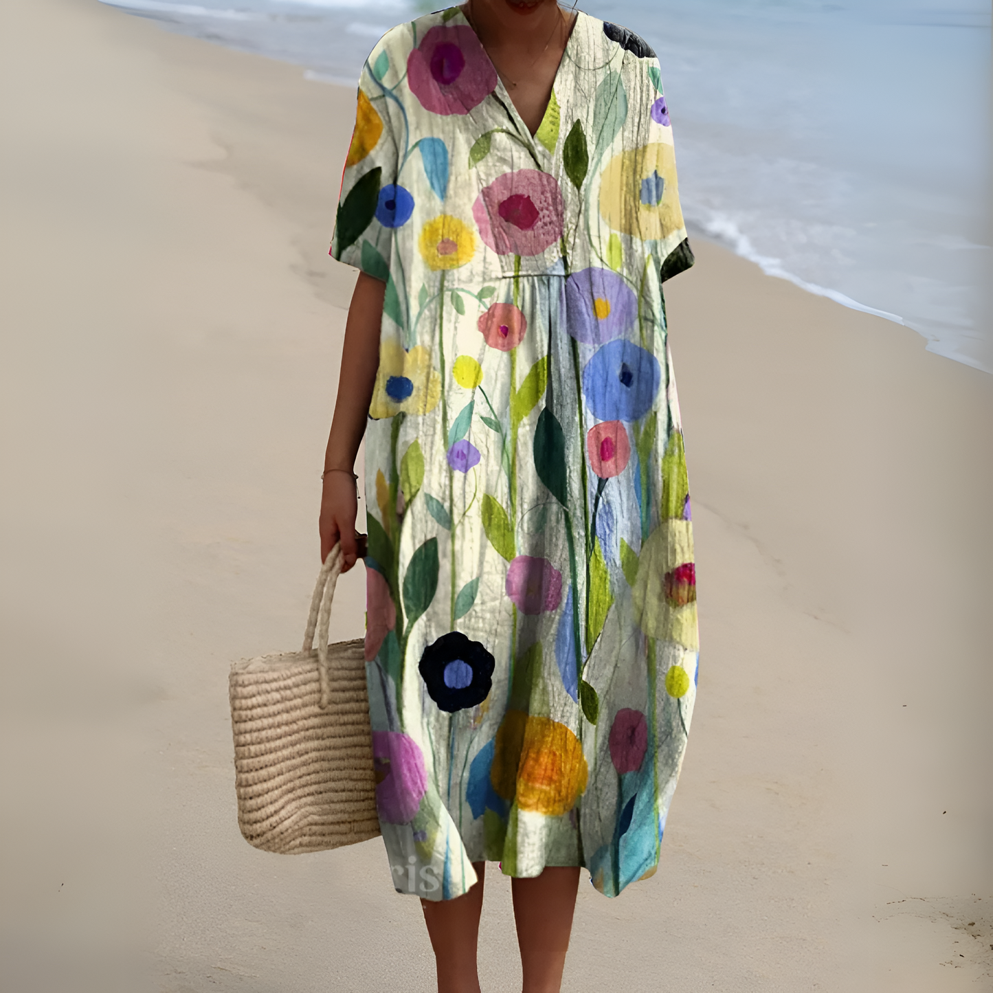 Nicole™ | Robe d'Été avec Fleurs