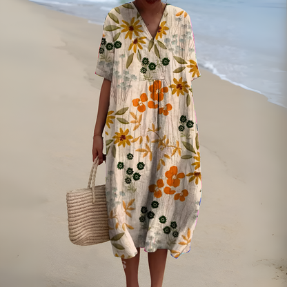 Nicole™ | Robe d'Été avec Fleurs