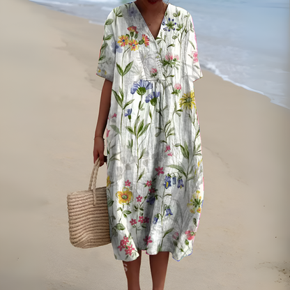 Nicole™ | Robe d'Été avec Fleurs