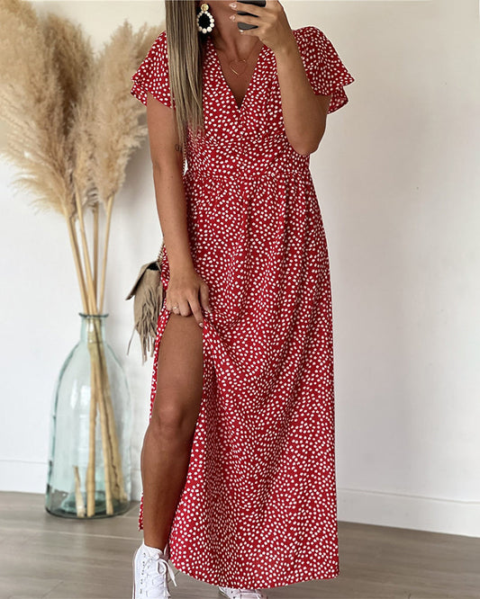 Sarah™ | Robe maxi avec décolleté en V
