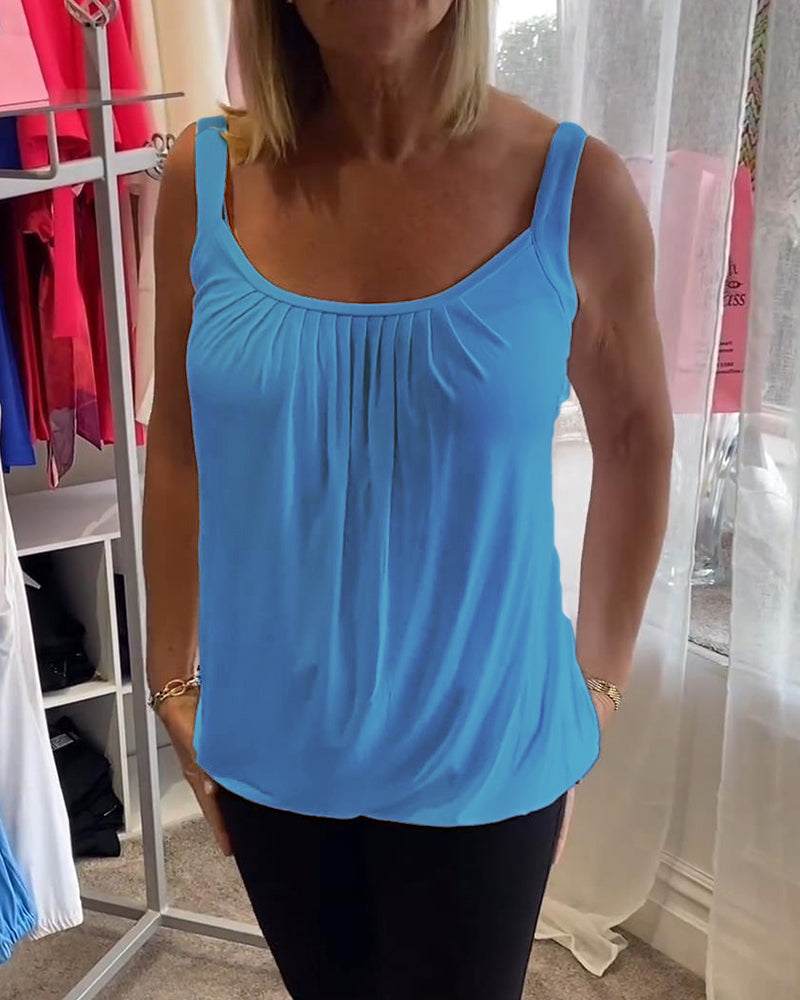 Estelle™ | Top en coton plissé