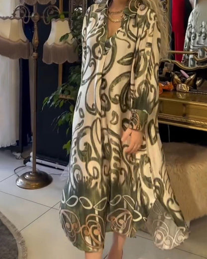 Eliane™ | Robe élégante à imprimé