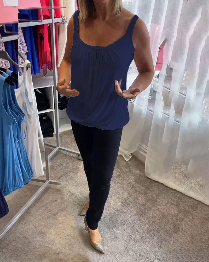 Estelle™ | Top en coton plissé