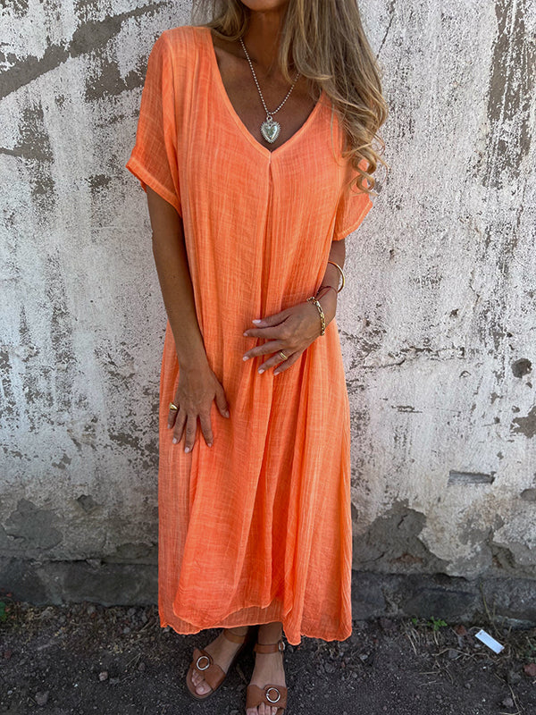 Lysiane™ | Robe Loose à Col en V