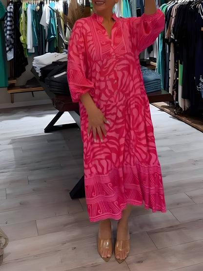 Ivana™ | Robe V-Cou Imprimée