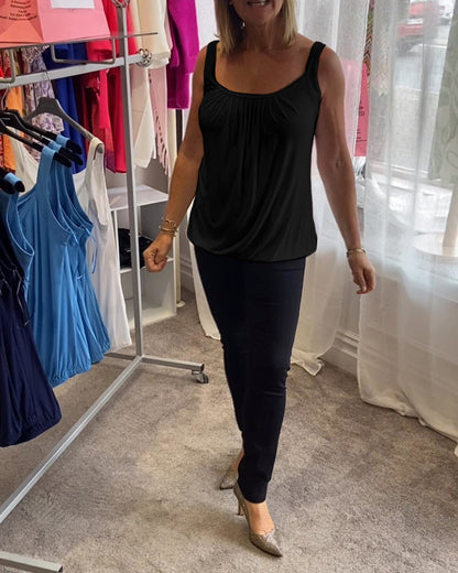 Estelle™ | Top en coton plissé