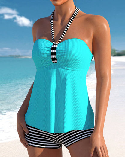 Lulu™ | Tankini avec dos et rayures