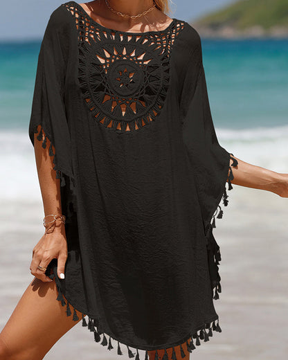 Aurora™ | Couverture de plage avec pompons