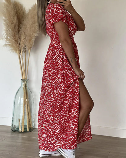 Sarah™ | Robe maxi avec décolleté en V