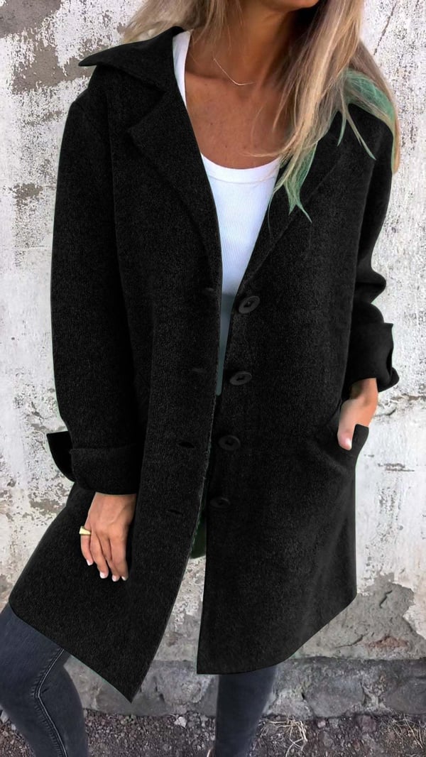 SOLÈNE™ | Manteau en Laine Classique Moderne