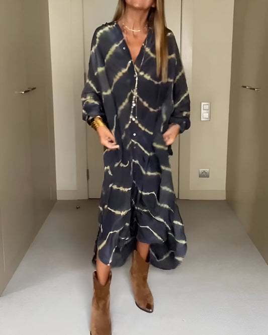 Julia™ | Robe Maxi Bohème à Rayures