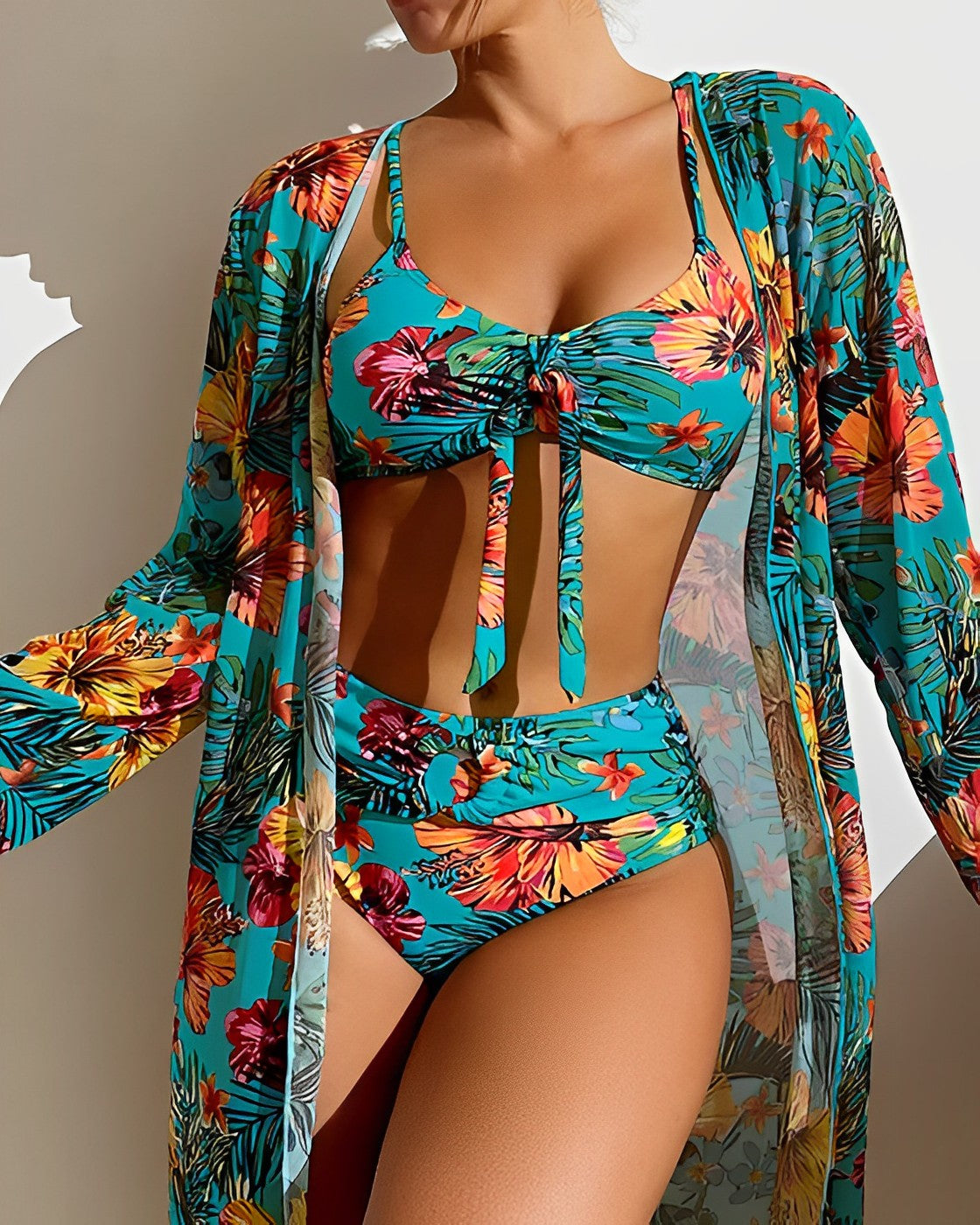 Marina™ | Ensemble Bikini en Pareo de Luxe