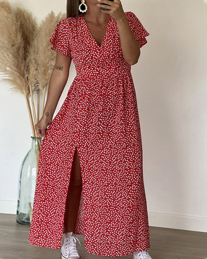 Sarah™ | Robe maxi avec décolleté en V