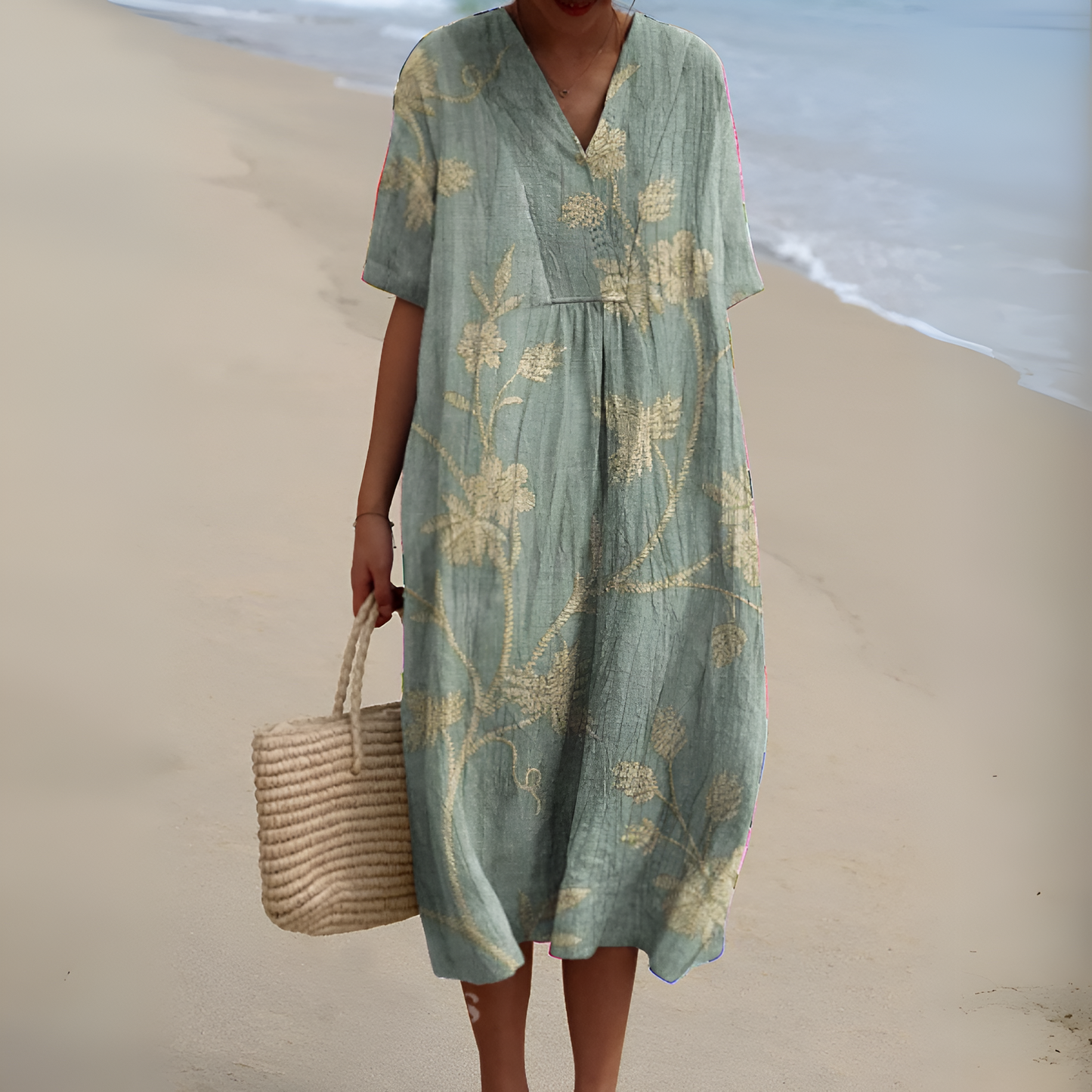 Nicole™ | Robe d'Été avec Fleurs