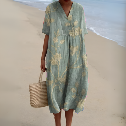 Nicole™ | Robe d'Été avec Fleurs