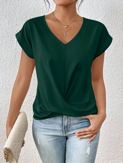 Amélie™ | T-shirt décontracté avec décolleté en cœur