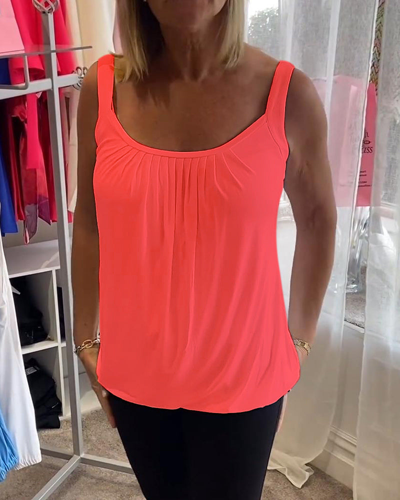 Estelle™ | Top en coton plissé
