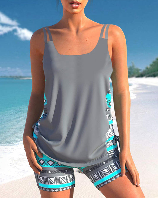 Lulu™ | Tankini avec imprimé géométrique et décolleté en V