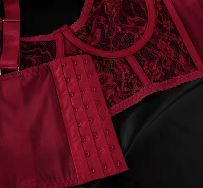 Amber™ | Ensemble Lingerie Rouge Désir