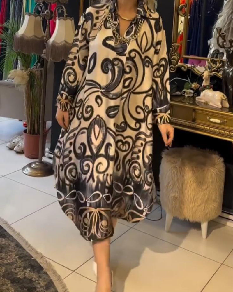 Eliane™ | Robe élégante à imprimé