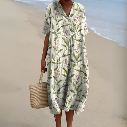 Nicole™ | Robe d'Été avec Fleurs
