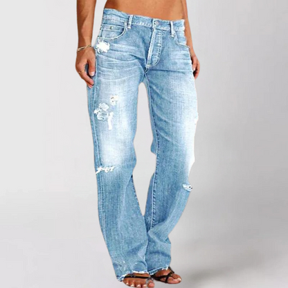 Priscilla™ | Jean en Denim avec Jambes Amples