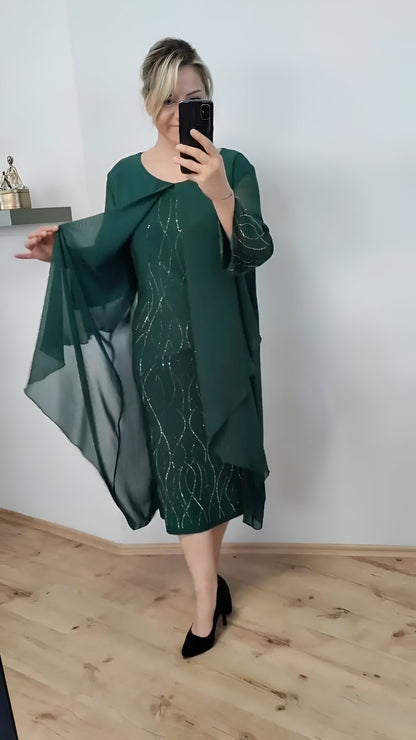 Claudia™ | Robe élégante à superposition fluide