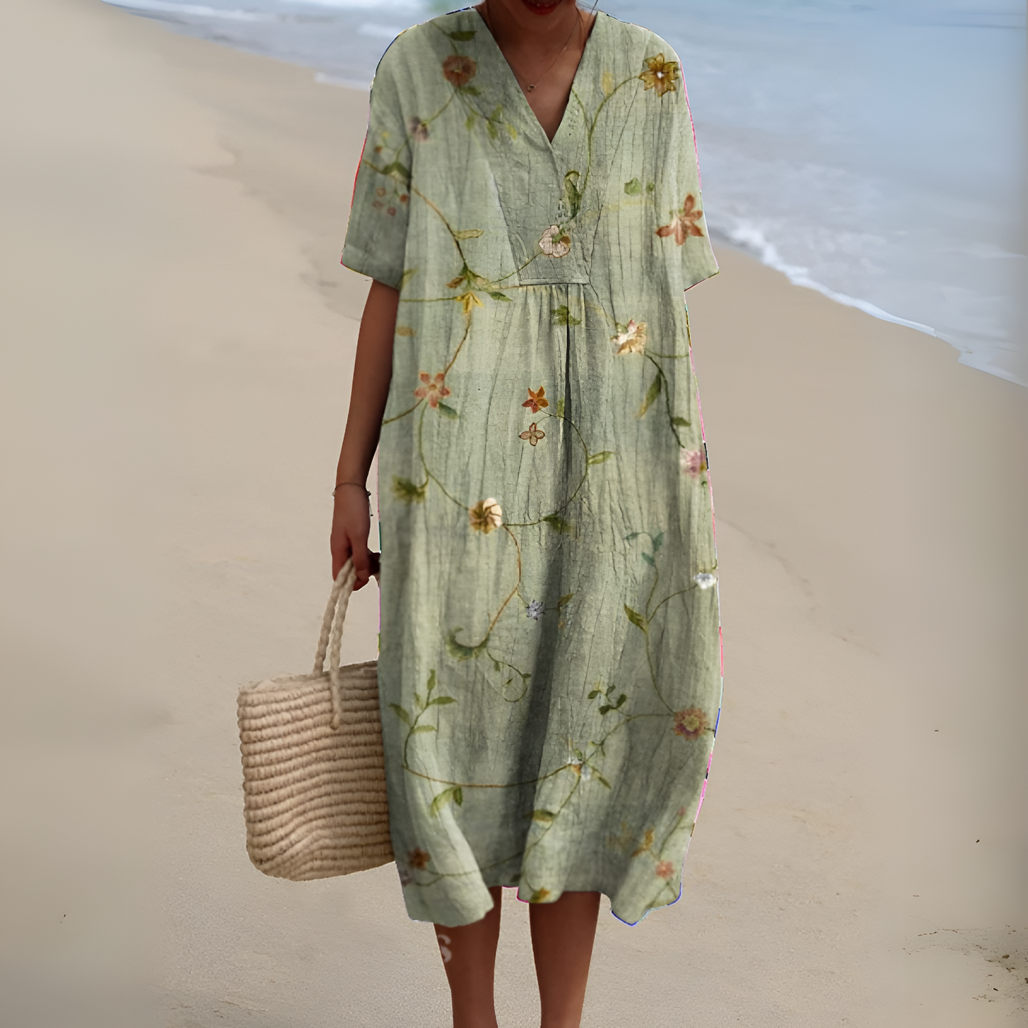 Nicole™ | Robe d'Été avec Fleurs