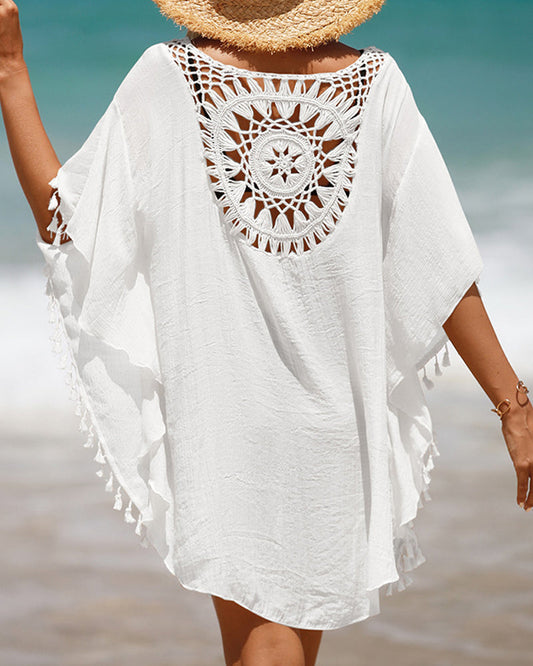 Aurora™ | Couverture de plage avec pompons