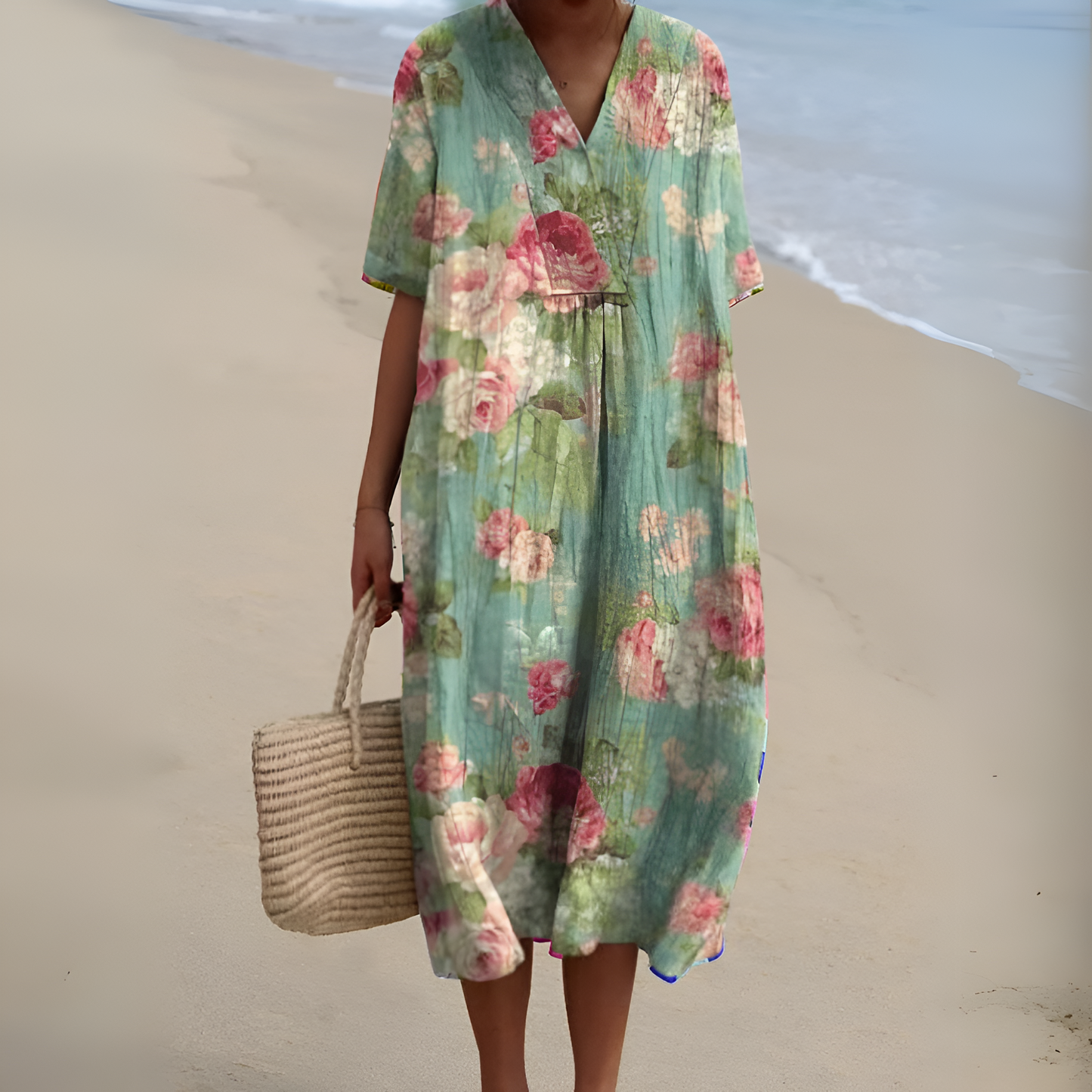 Nicole™ | Robe d'Été avec Fleurs