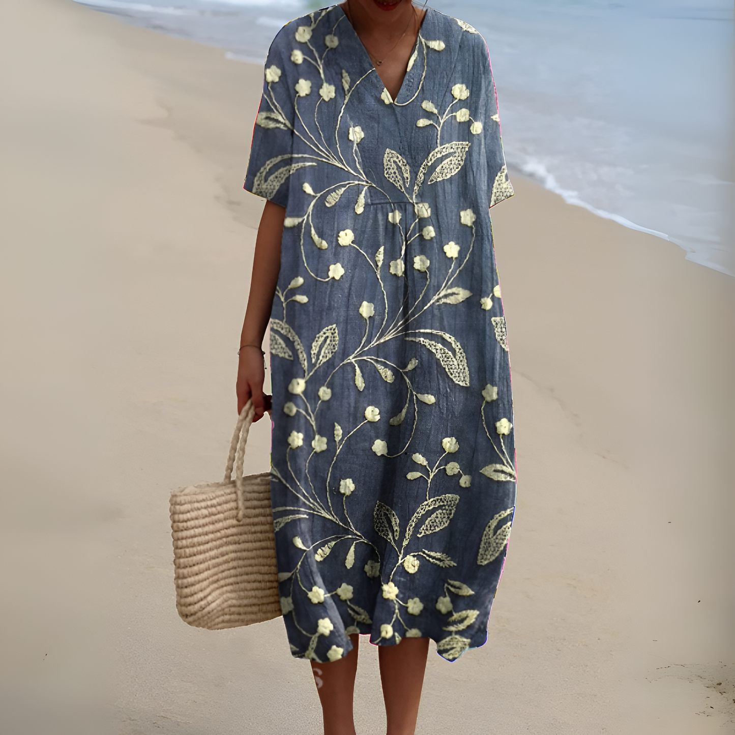Nicole™ | Robe d'Été avec Fleurs