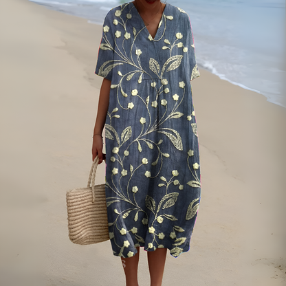 Nicole™ | Robe d'Été avec Fleurs