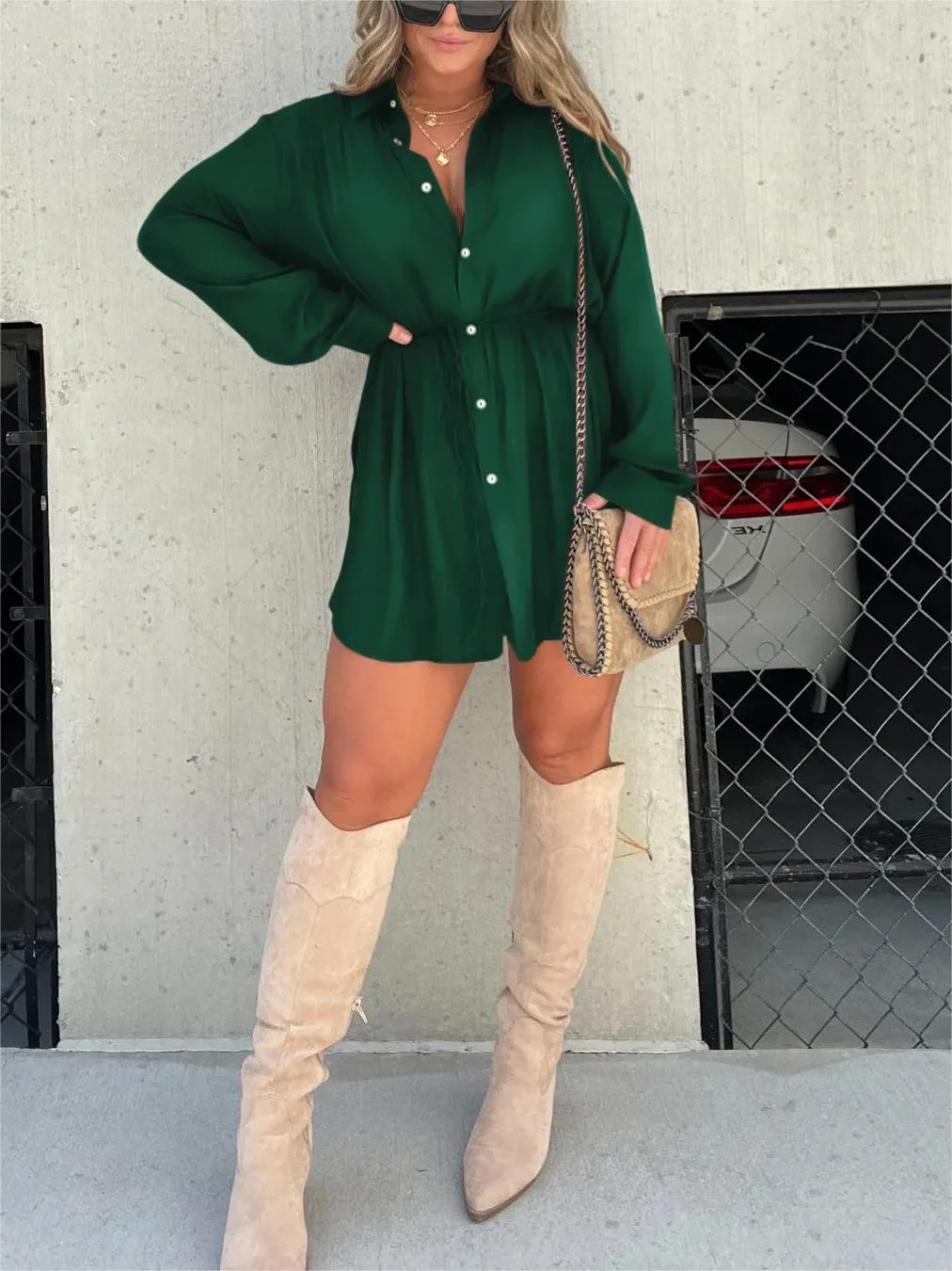 Flavie™ | Robe courte en satin tendance