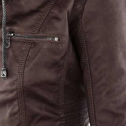 Désirée™ | Veste de motard à capuche