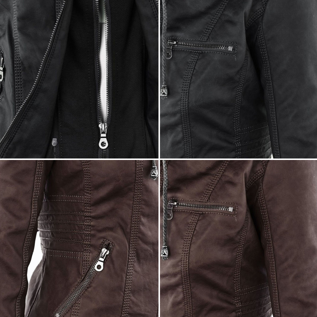 Désirée™ | Veste de motard à capuche