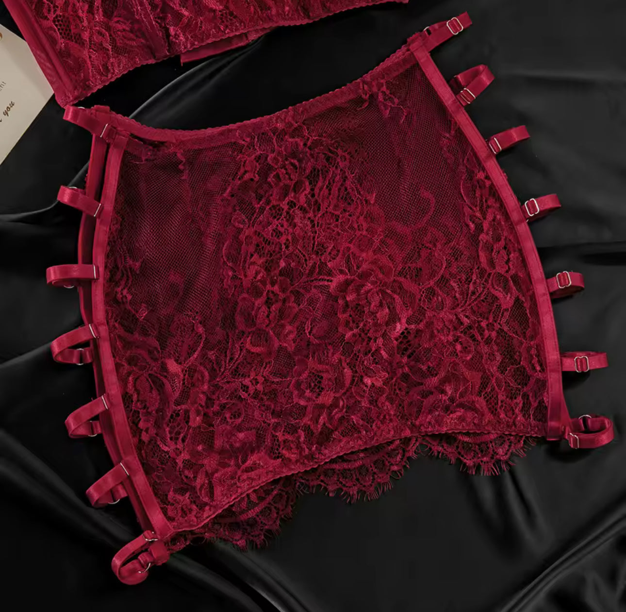 Amber™ | Ensemble Lingerie Rouge Désir