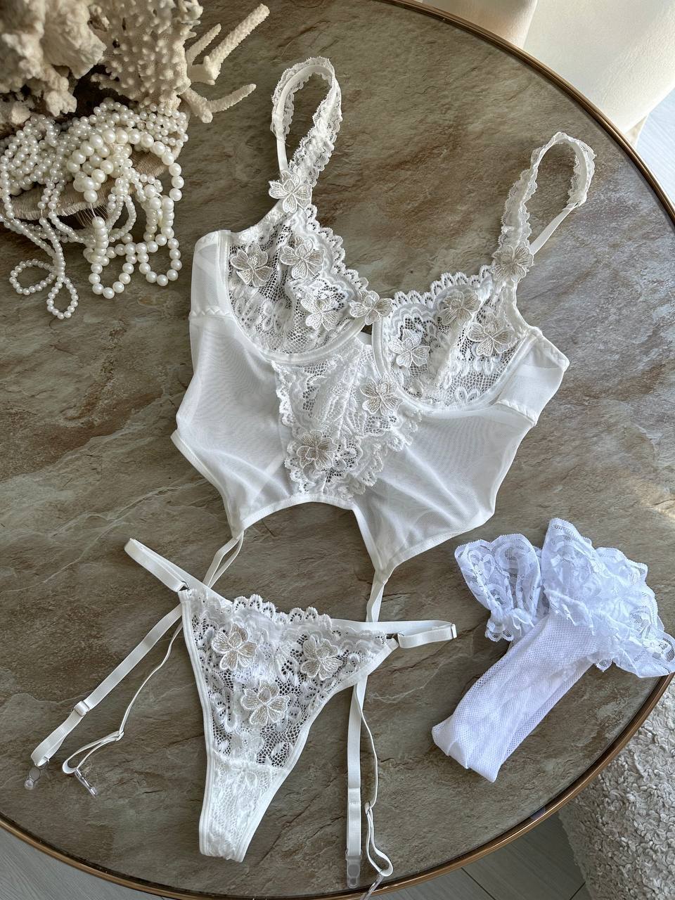 Leyla™ | Ensemble de lingerie de mariée élégant