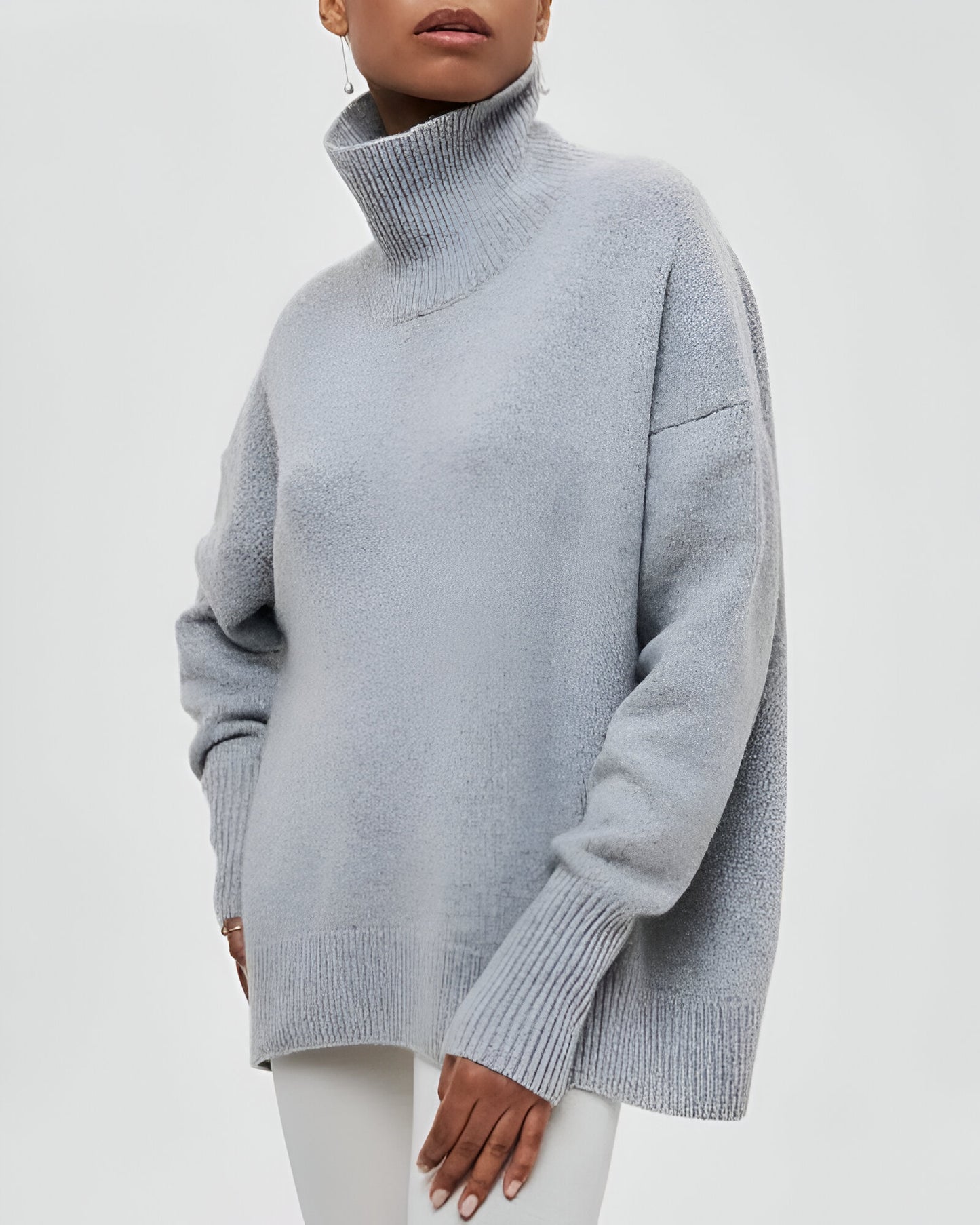 Liora™ | Pull à Col Roulé Coupe Ample