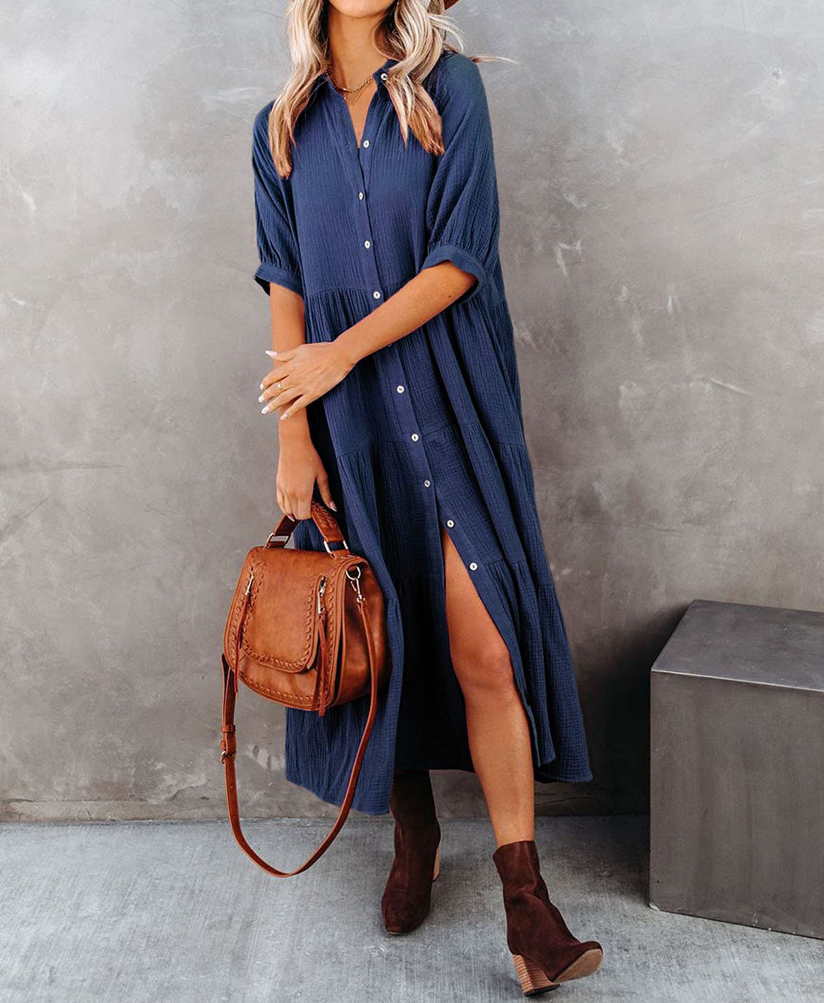 Lise™ | Robe Chemise Volants Luxueuse