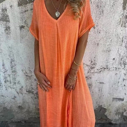 Lysiane™ | Robe Loose à Col en V