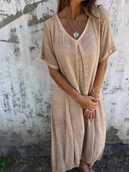 Lysiane™ | Robe Loose à Col en V