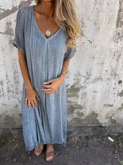 Lysiane™ | Robe Loose à Col en V